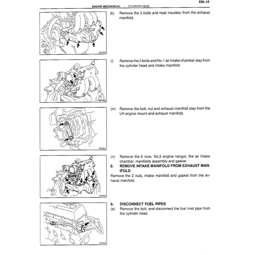TOYOTA ENGINE 7K & 7K-E EFI Full Manual Set – SERVICE REPAIR WORKSHOP MANUAL - TOYOTA LITEACE TOWNACE UNSER KIJANG