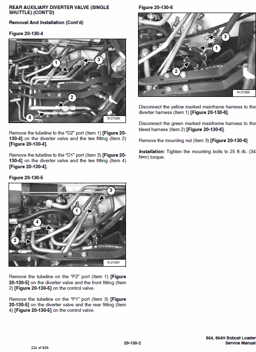 Bobcat 864 and 864H Skid-Steer Loader Service Manual Workshop Guide