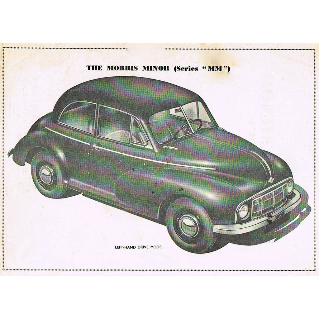 [CLASSIC] MORRIS MINOR "MM" SERIES SPLIT-SCREEN 1948-1952 Full Manual Set – Repair & Maintenance Manual