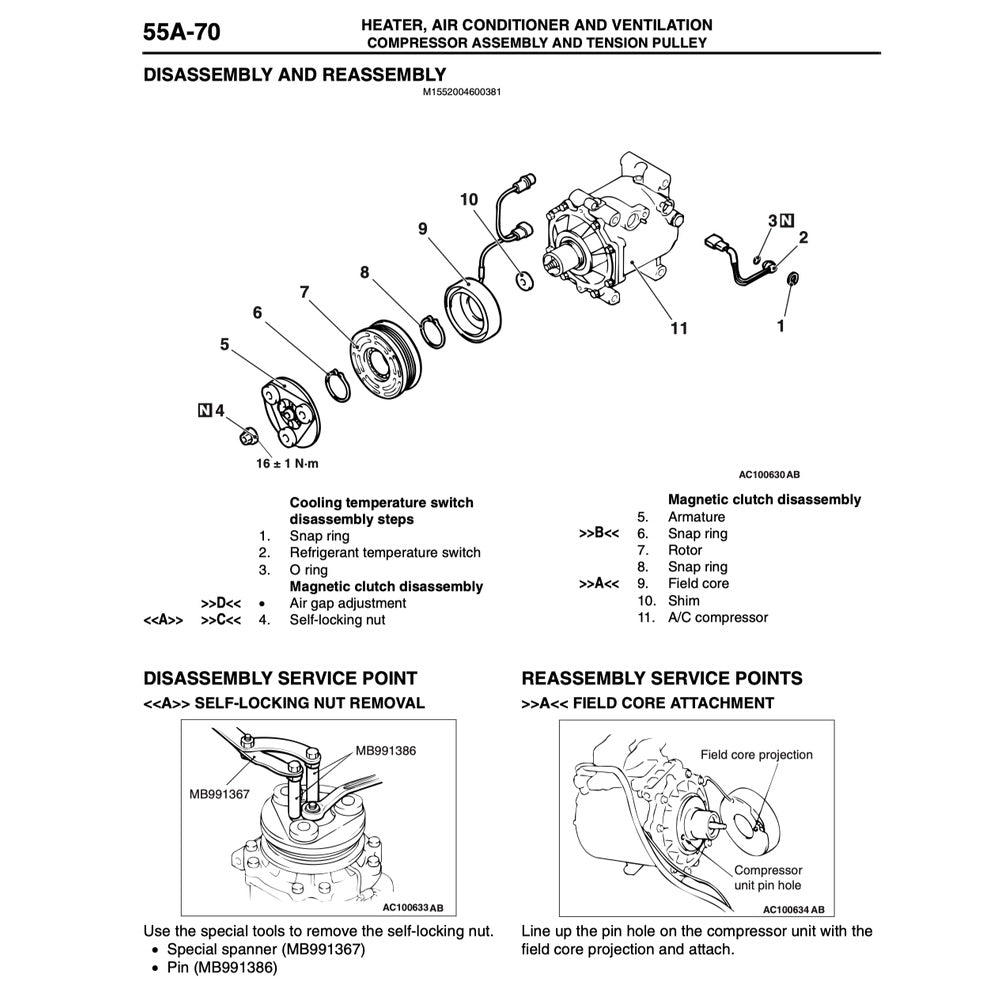 MITSUBISHI OUTLANDER I CU / AIRTREK 2003-2006 Full Manual Set – Repair & Maintenance Manual