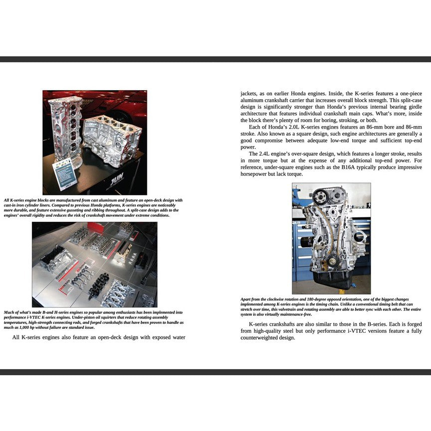 HONDA K-SERIES ENGINE SWAPS: Upgrade to More Horsepower & Advanced Technology 2014 Full Manual Set – - SA276