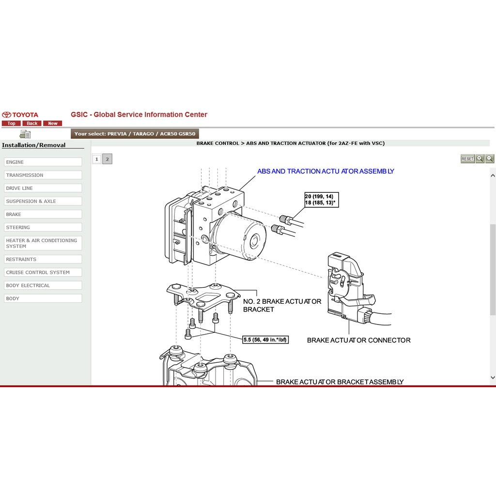 TOYOTA ESTIMA/PREVIA ACR50 /GSR50 2006-2019 Full Manual Set – Repair & Maintenance Manual