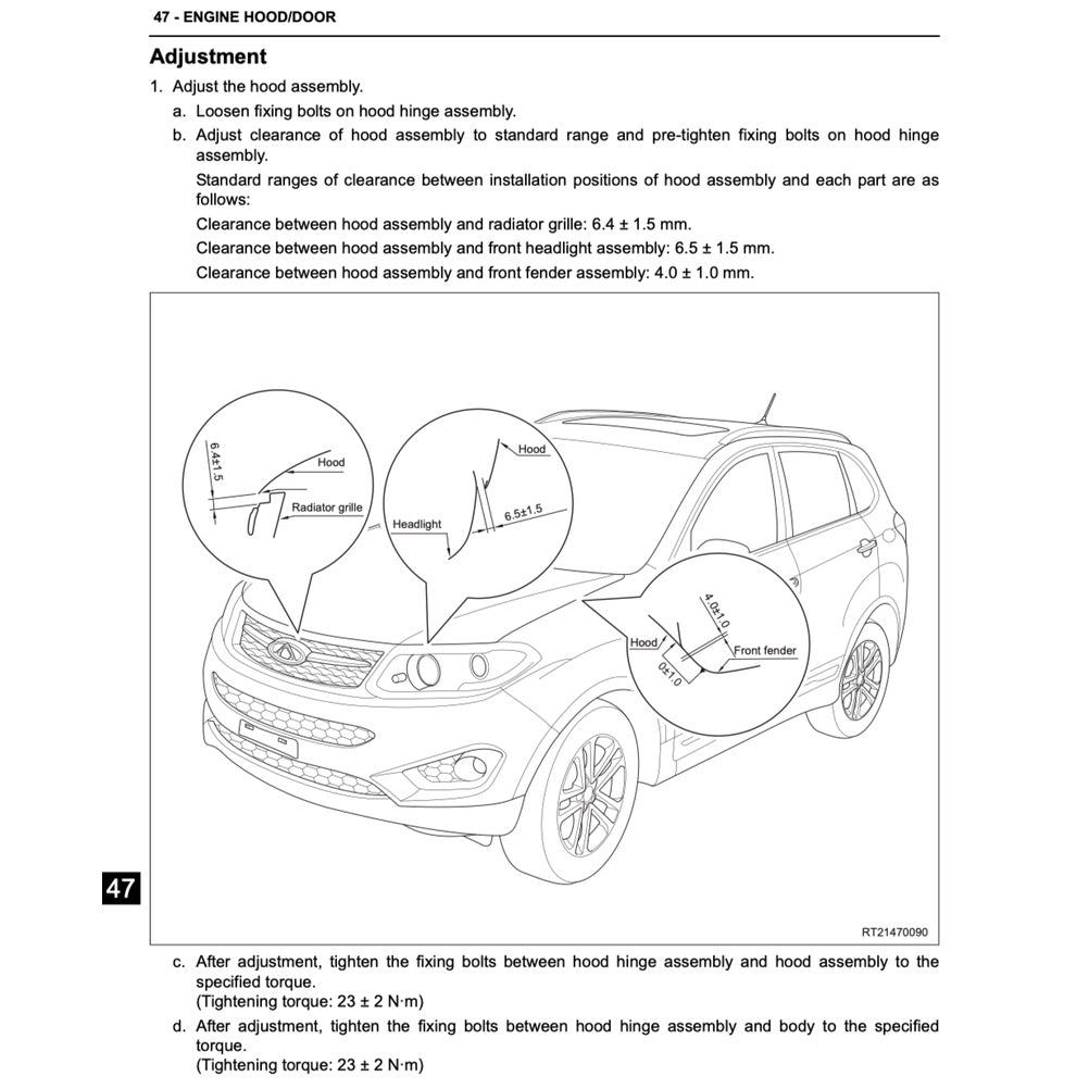 CHERY TIGGO 5 T21 2014-2021 Full Manual Set – Repair & Maintenance Manual