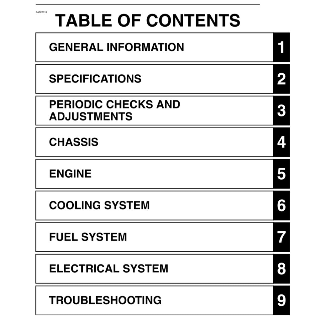 YAMAHA TRACER MT-09 MT09 2015-2016 Full Manual Set – Repair & Maintenance Manualand Spare Parts Catalog and User Handbook
