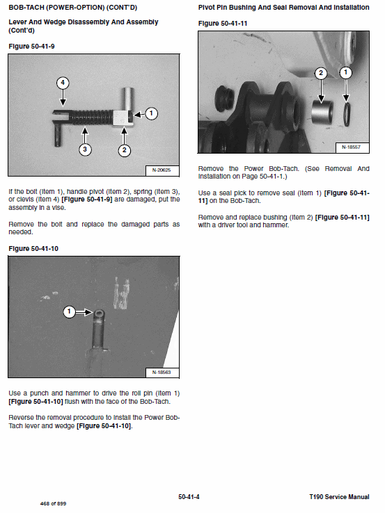 Bobcat T190 Loader Service Manual Workshop Guide