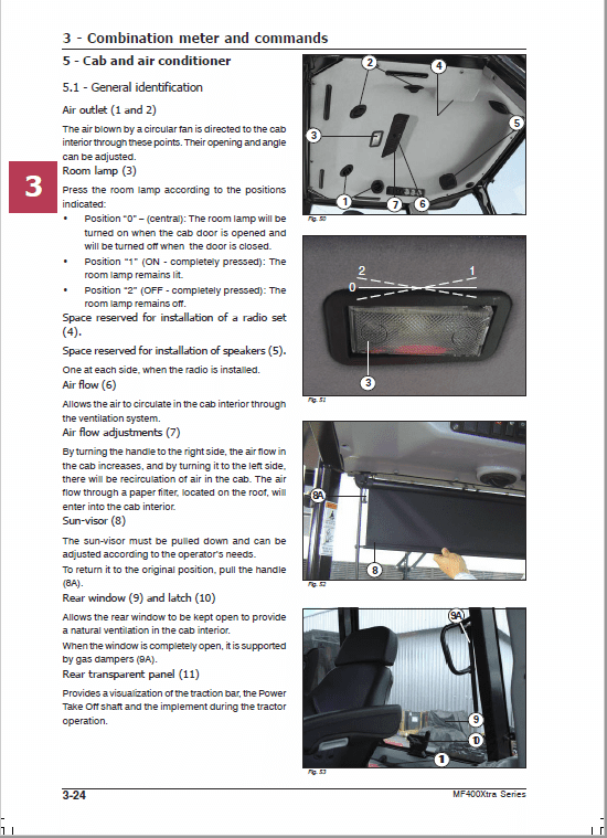 Massey Ferguson 460X, 470X, 480X Tractor Service Manual Workshop Guide