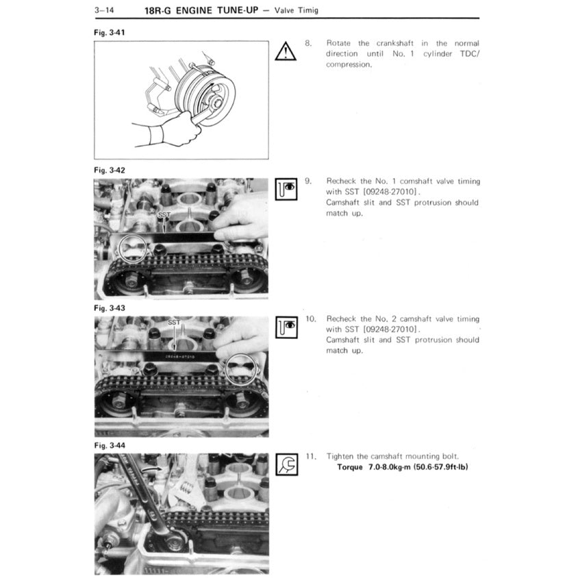 TOYOTA ENGINE 18R /18R-C/ 18R-G Workshop Repair Manual