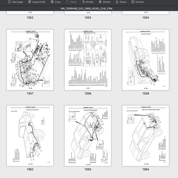 NISSAN TERRANO D21 1985-1995 Full Manual Set – Repair & Maintenance Manual