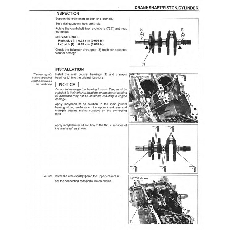 HONDA NC700X/A/D / NC750X/A/D 2012-2024 Full Manual Set – Repair & Maintenance Manual and Spare Parts Catalog and User Handbook