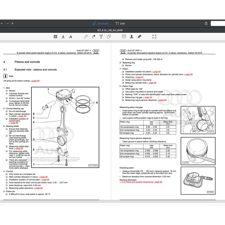 AUDI Q7 4L 2006-2015 Full Manual Set – Repair & Maintenance Manual