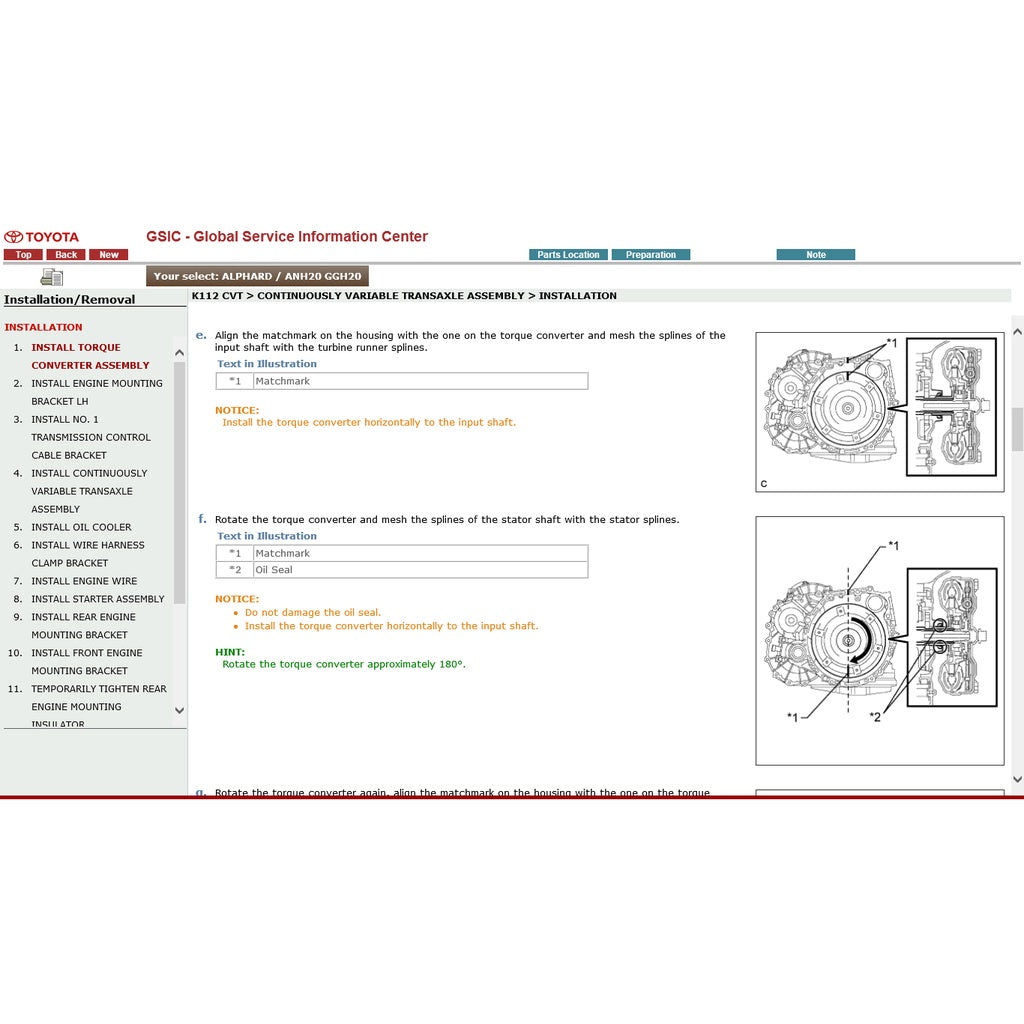 TOYOTA ALPHARD / VELLFIRE ANH20/GGH20 2008-2015 Full Manual Set – Repair & Maintenance Manual