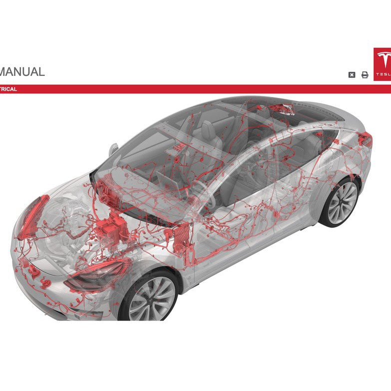 TESLA MODEL 3 2017+ Full Manual Set – Repair & Maintenance Manual