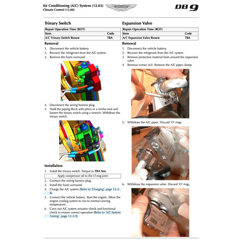 ASTON MARTIN DB9 2005-2016 Full Manual Set – Repair & Maintenance Manual