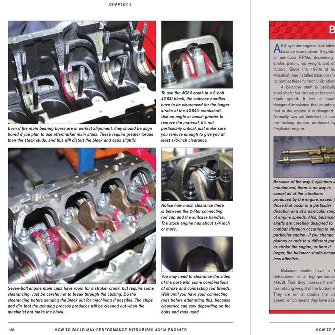 4G63 - HOW TO BUILD MAX-PERFORMANCE MITSUBISHI 4G63T ENGINE 2009 Full Manual Set – R. BOWEN - SA148