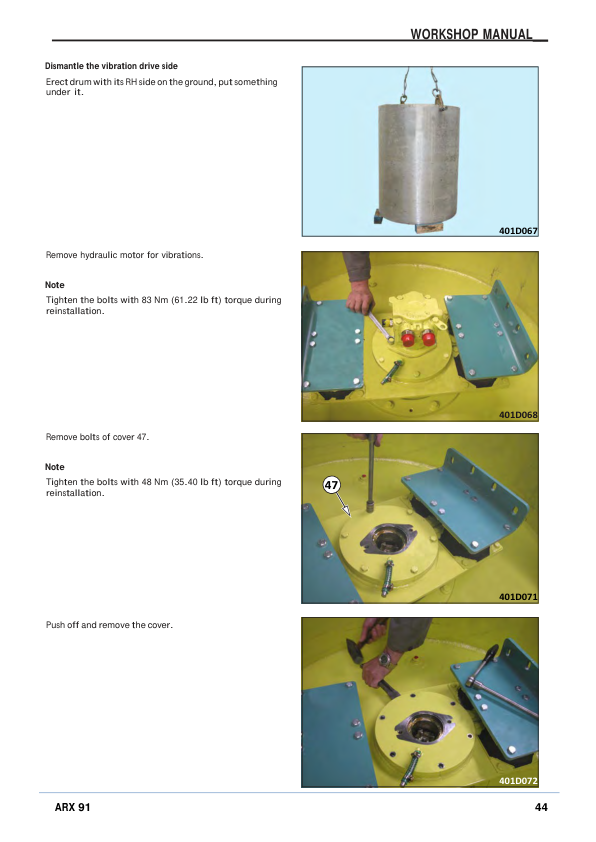 Ammann ARX 91 Heavy Tandem Roller Workshop Repair Manual (Cummins Engine) Workshop Guide
