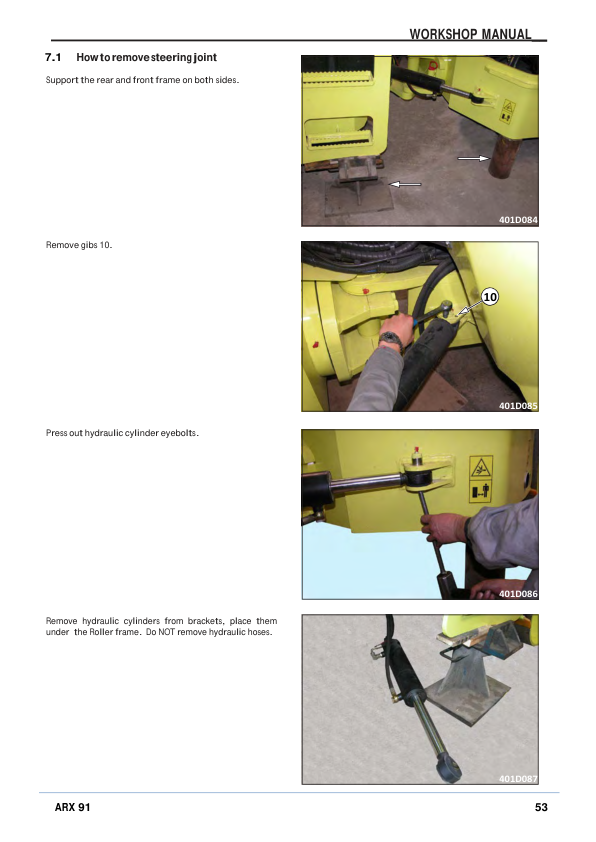 Ammann ARX 91 Heavy Tandem Roller Workshop Repair Manual (Cummins Engine) Workshop Guide
