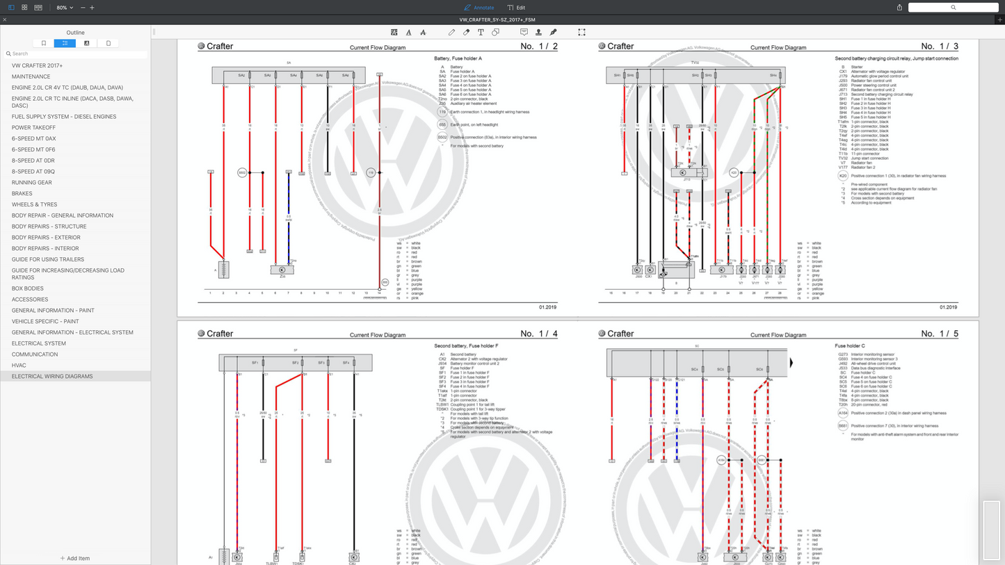 VW CRAFTER SY/SZ 2017+ Full Manual Set – Repair & Maintenance Manual