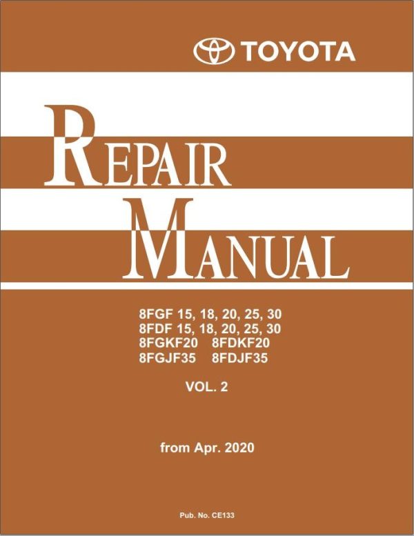 Toyota 8FDF15, 8FDF18, 8FDF20, 8FDF25, 8FDF30 Repair Manual Workshop Guide