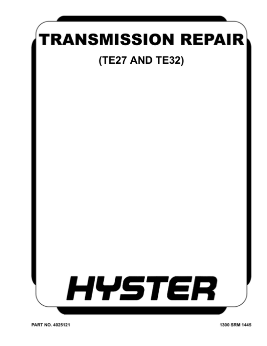 Utilev UT80-100P Forklift A973 Series Repair Manual Workshop Guide