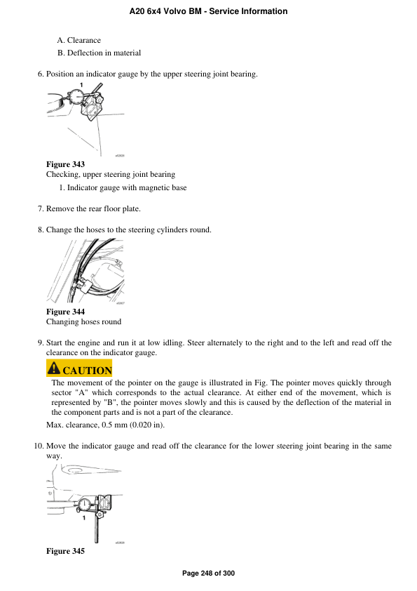 Volvo A20 6×4 BM Articulated Dump Truck Repair Service Manual Workshop Guide