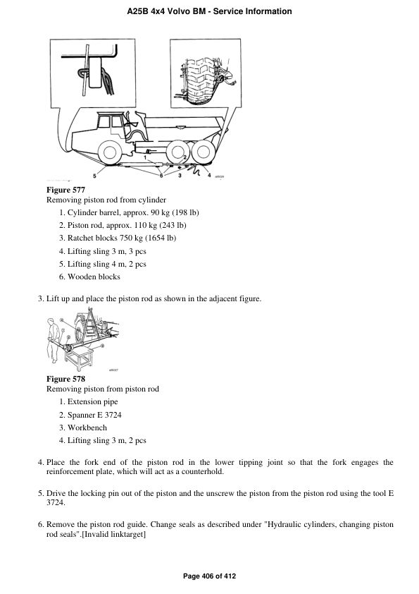 Volvo A25B 4×4 BM Articulated Dump Truck Repair Service Manual Workshop Guide