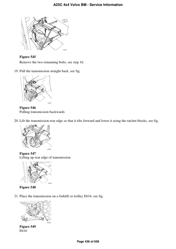 Volvo A25C 4×4 BM Articulated Dump Truck Repair Service Manual Workshop Guide