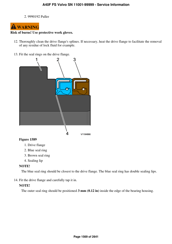 Volvo A40F FS Articulated Dump Truck Repair Service Manual (SN 11001-99999) Workshop Guide