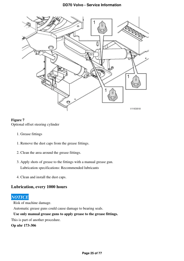 Volvo DD70 Asphalt Compactors Repair Service Manual Workshop Guide