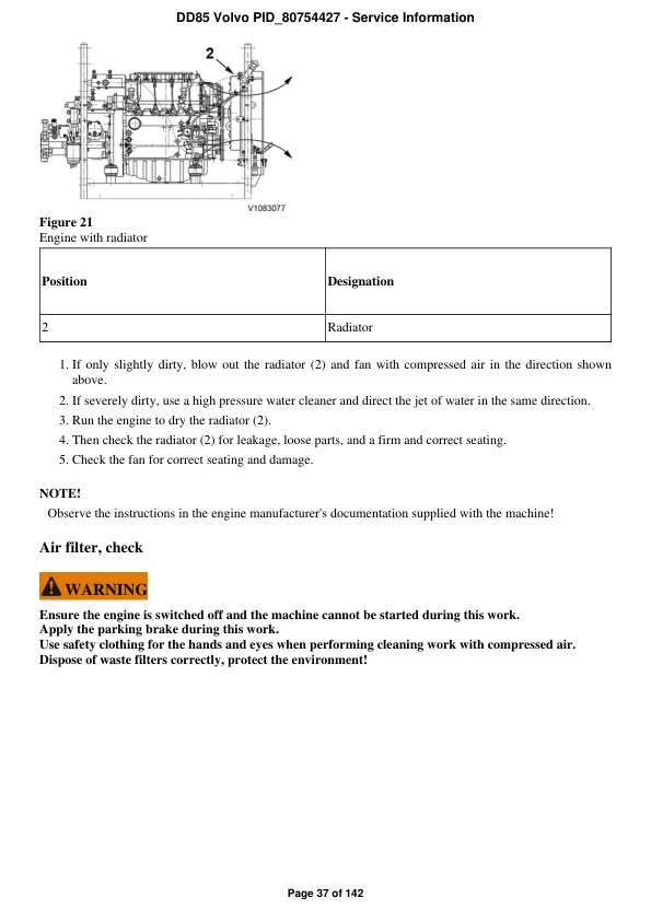Volvo DD85 Asphalt Compactors Repair Service Manual Workshop Guide