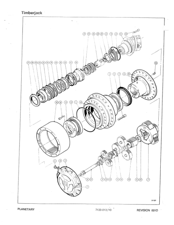 Timberjack Tracked Feller Bunchers (SN 52701, OCT/96) Parts Catalog Manual – WCF435214 Workshop Guide