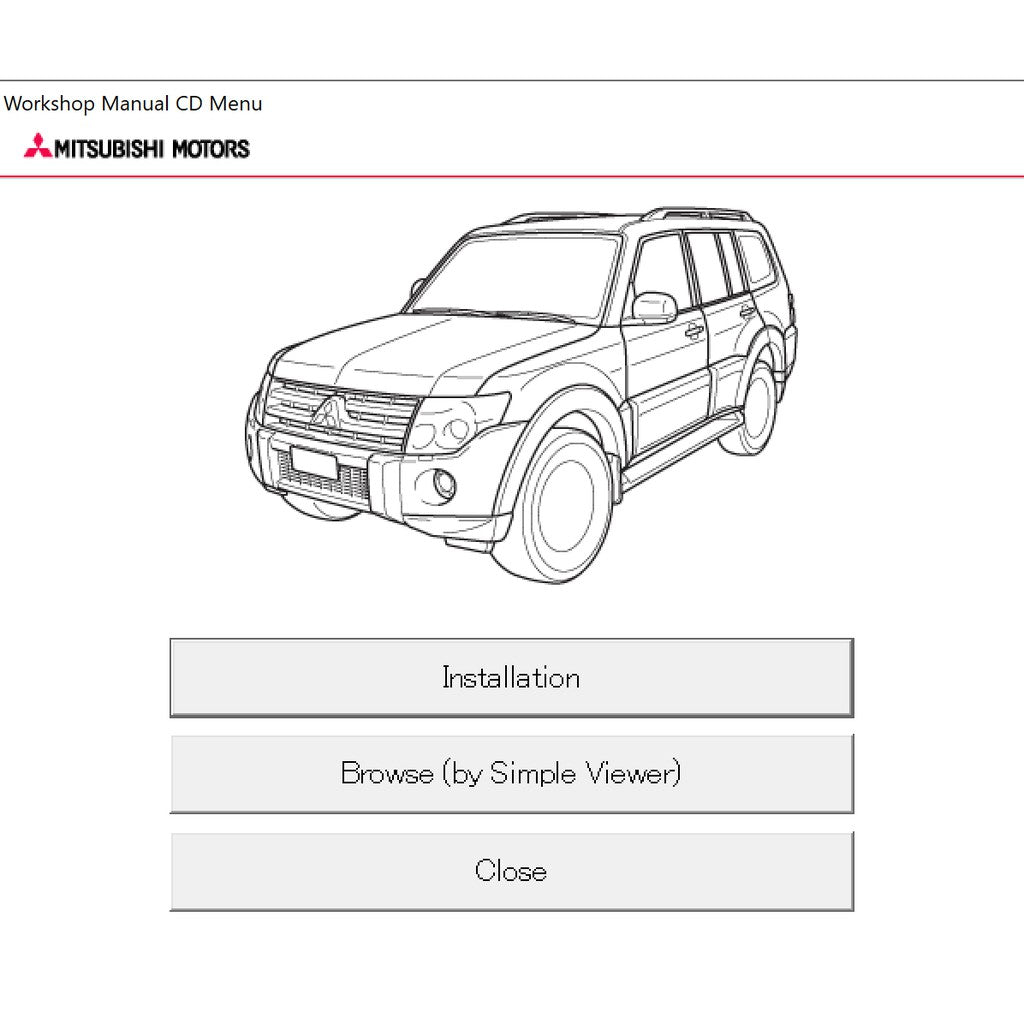 MITSUBISHI PAJERO IV V80/V90 2006-2021 Full Manual Set – Repair & Maintenance Manual