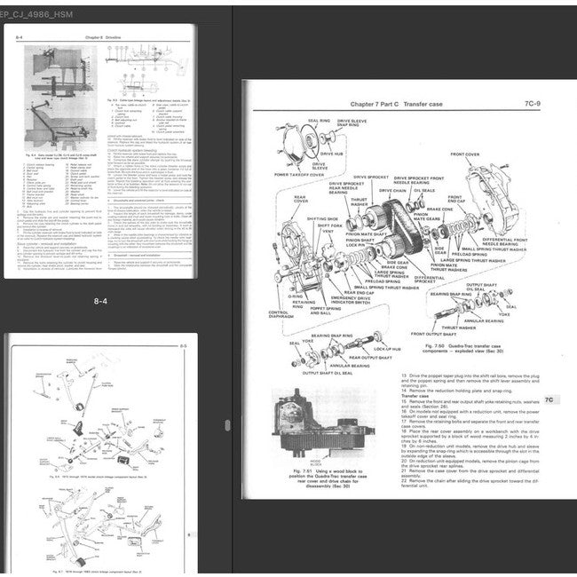 JEEP CJ 1949-1986 Full Manual Set – Repair & Maintenance Manual