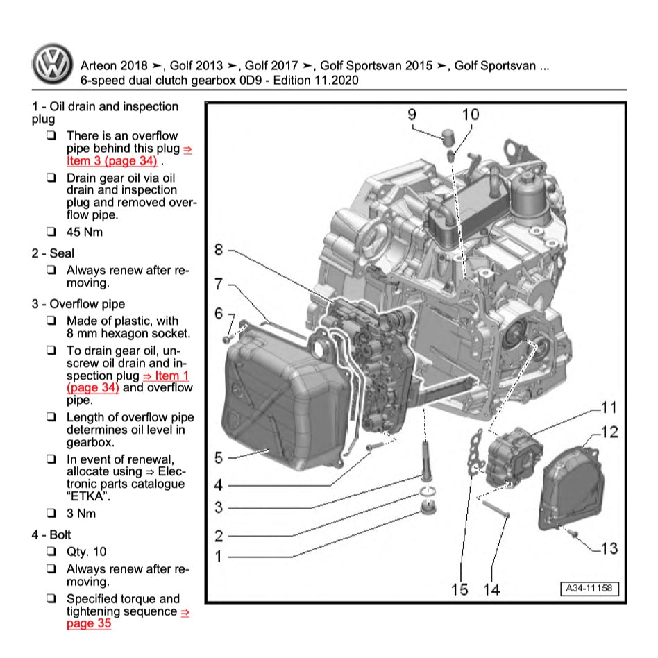 VW PASSAT B8 2015-2022 Full Manual Set – Repair & Maintenance Manual