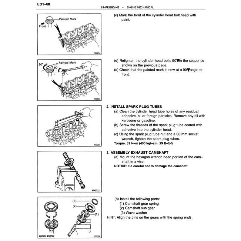 TOYOTA CAMRY III ACV10 1991-1996 Full Manual Set – Repair & Maintenance Manual