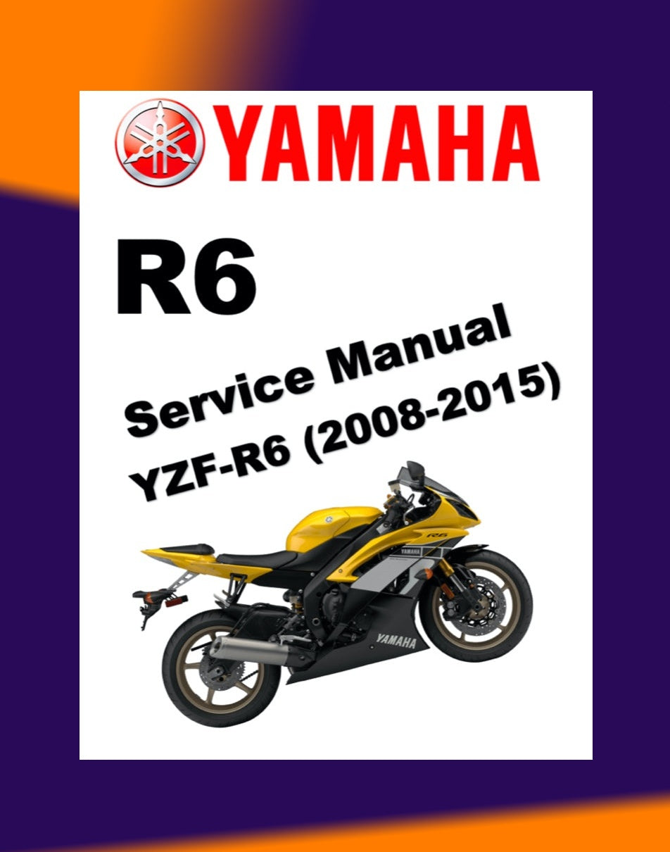 YAMAHA YZF-R6 2008-2015 Full Manual Set – Repair & Maintenance Manual and Spare Parts Catalog and User Handbook