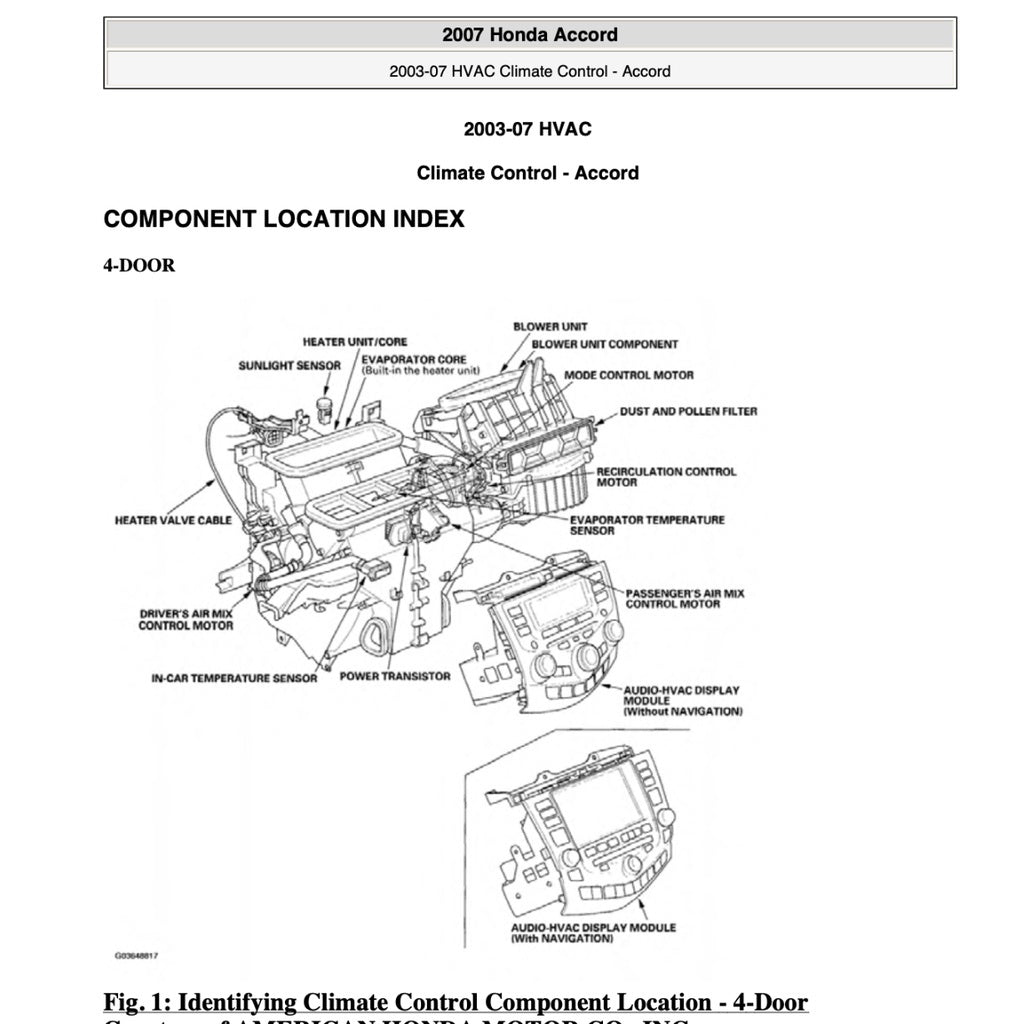 HONDA ACCORD 7 CL 2003-2008 Full Manual Set – Repair & Maintenance Manual