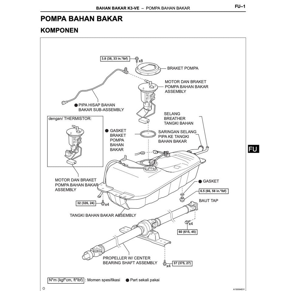 TOYOTA AVANZA F601/651 K3-VE 2004-2015 Full Manual Set – ENGINE Repair & Maintenance Manual - BAHASA (INDO) VERSION
