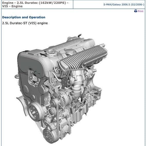 FORD S-MAX GALAXY 2006-2014 Full Manual Set – Repair & Maintenance Manual
