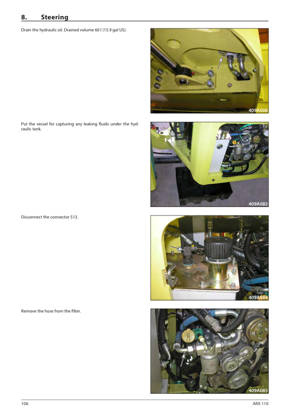 Ammann ARX 110, ARX 110 HF, ARX 110 K Heavy Tandem Roller Workshop Repair Manual Workshop Guide