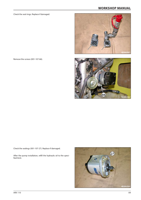 Ammann ARX 110, ARX 110 HF, ARX 110 K Heavy Tandem Roller Workshop Repair Manual Workshop Guide