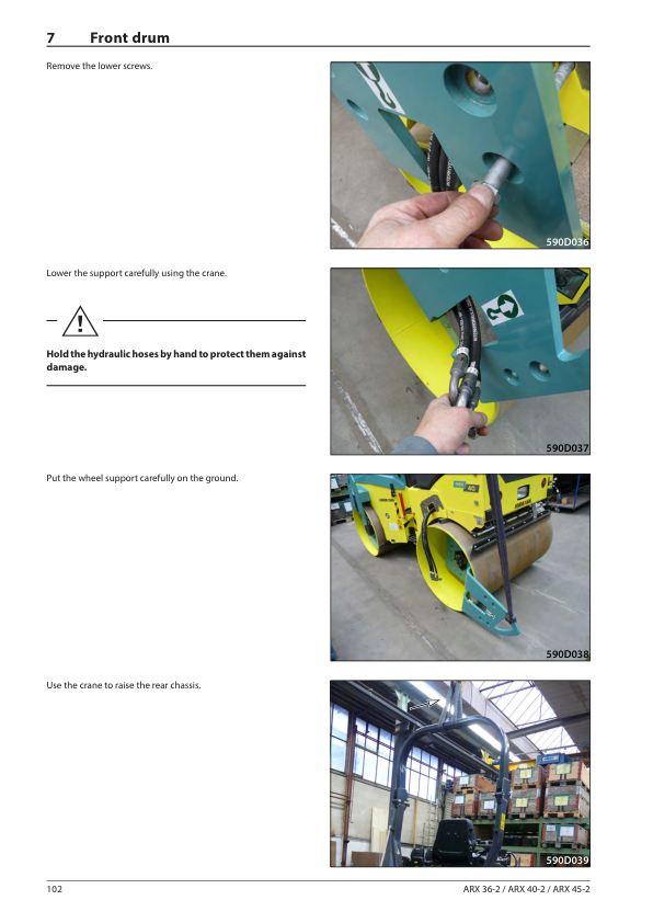 Ammann ARX 40-2, ARX 40-2C Tandem Roller Workshop Repair Manual Workshop Guide