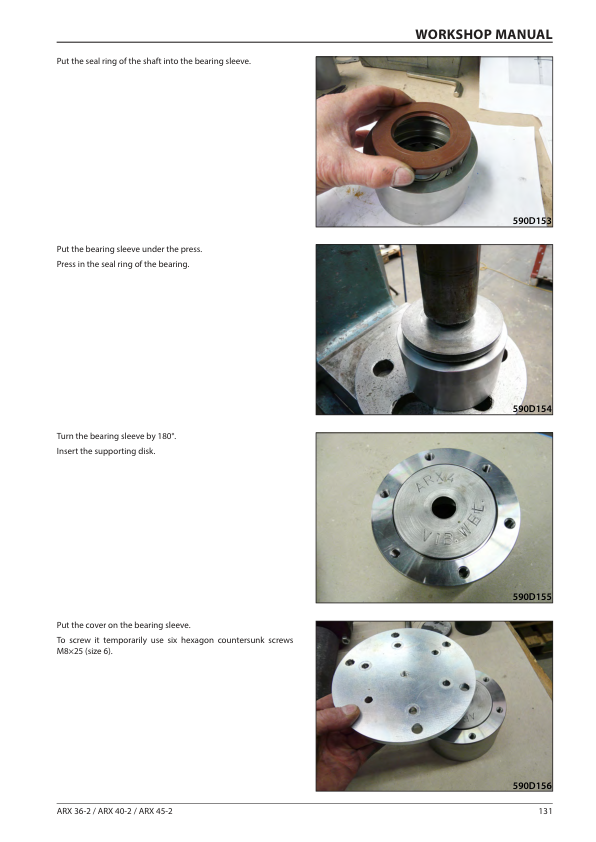 Ammann ARX 40-2, ARX 40-2C Tandem Roller Workshop Repair Manual Workshop Guide