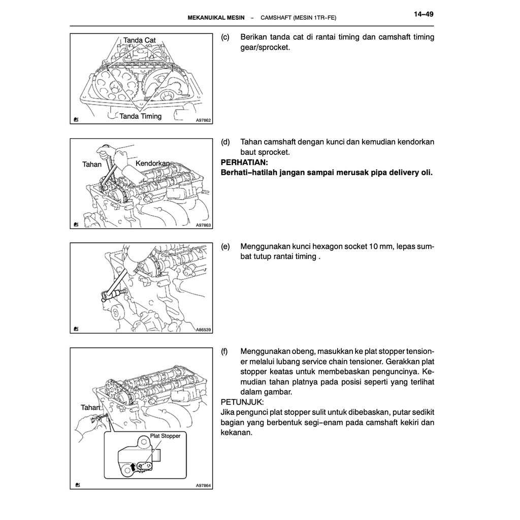 TOYOTA INNOVA/ KIJANG TG/AN40 2004-2015 Full Manual Set – Repair & Maintenance Manual IN BAHASA INDONESIA