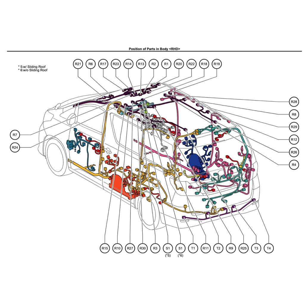 TOYOTA ALPHARD / VELLFIRE ANH20 / GGH20 2008-2015 Full Manual Set – SYSTEM WIRING DIAGRAMS and WIRE ROUTINGand RELAY LOCATIONS