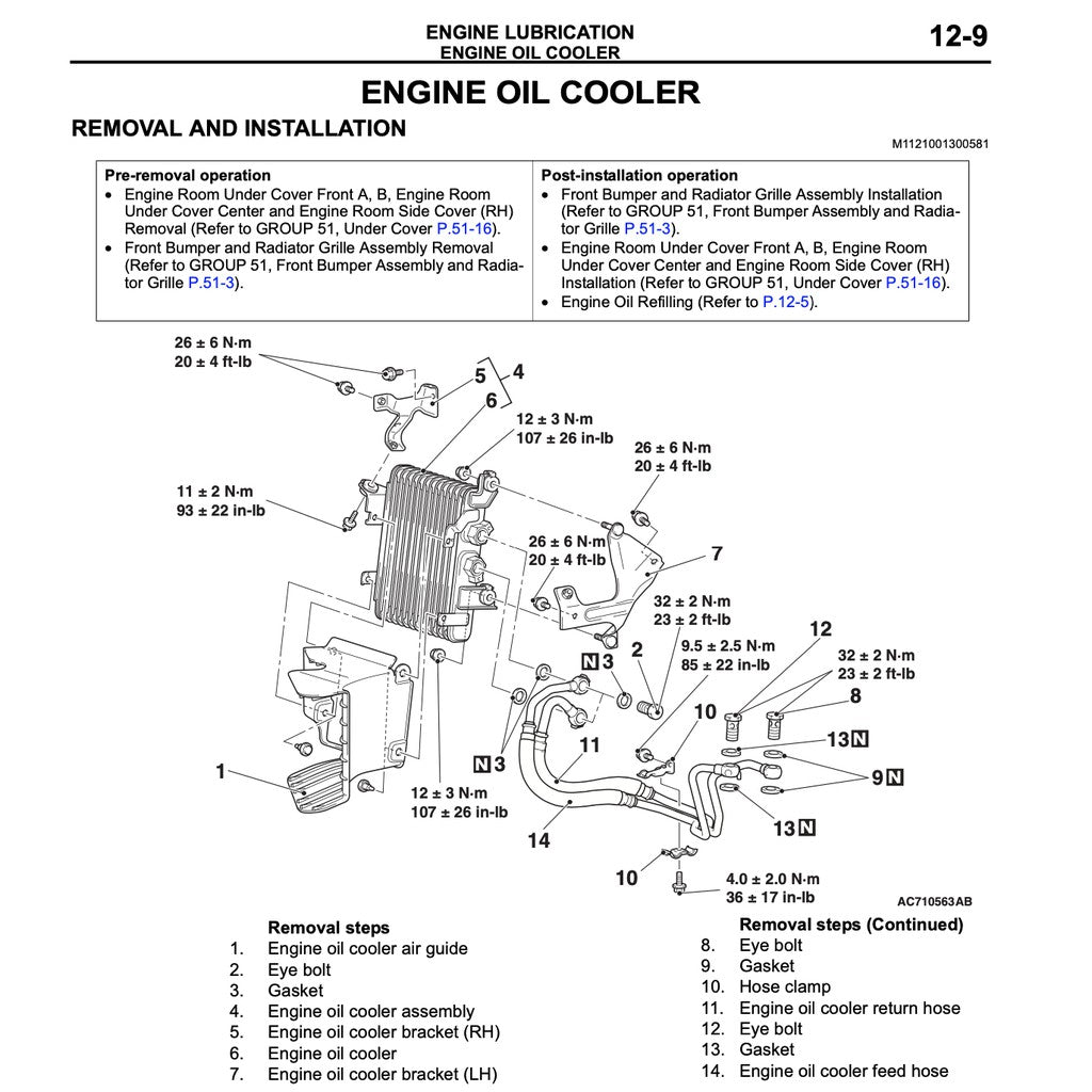 MITSUBISHI LANCER EVO X 2008-2102 Full Manual Set – Repair & Maintenance Manual