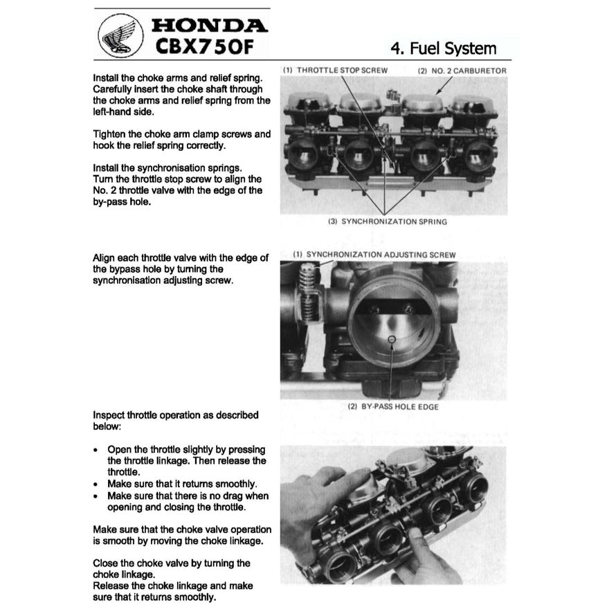 HONDA CBX 750F 1983-1988 Full Manual Set – Repair & Maintenance Manual and Spare Parts Catalog and User Handbook