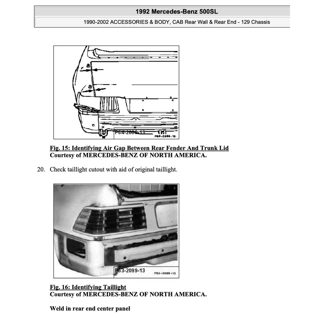 MERCEDES BENZ SL-CLASS R129 1989-1998 Full Manual Set – Repair & Maintenance Manual