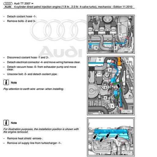 Audi TT MK2 2007-2014 Full Manual Set – FACTORY WORKSHOP REPAIR SERVICE MANUAL