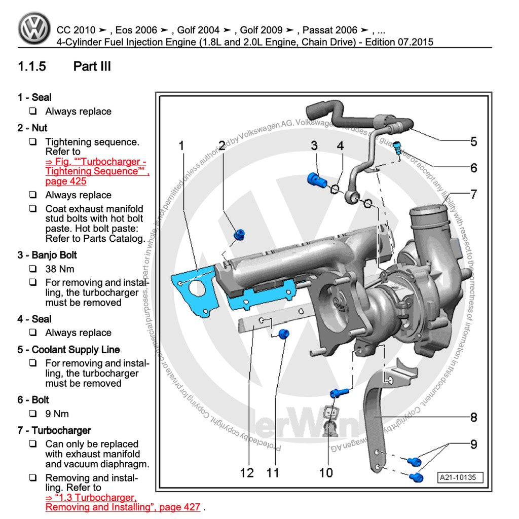 VW GOLF MK6 2009-2013 Full Manual Set – Repair & Maintenance Manual