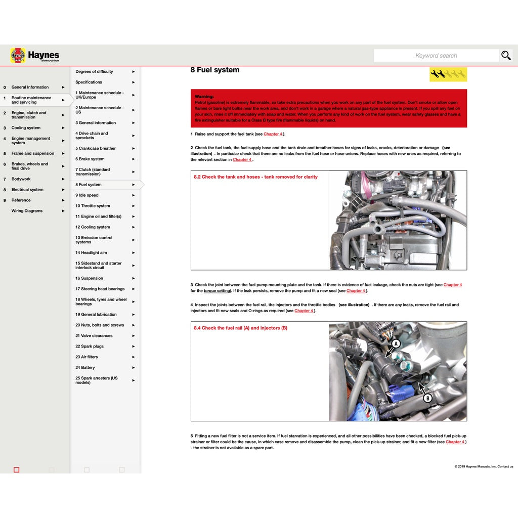 HONDA CRF1000 A/A2/D/D2 AFRICA TWIN 2016-2019 Full Manual Set – Repair & Maintenance Manual